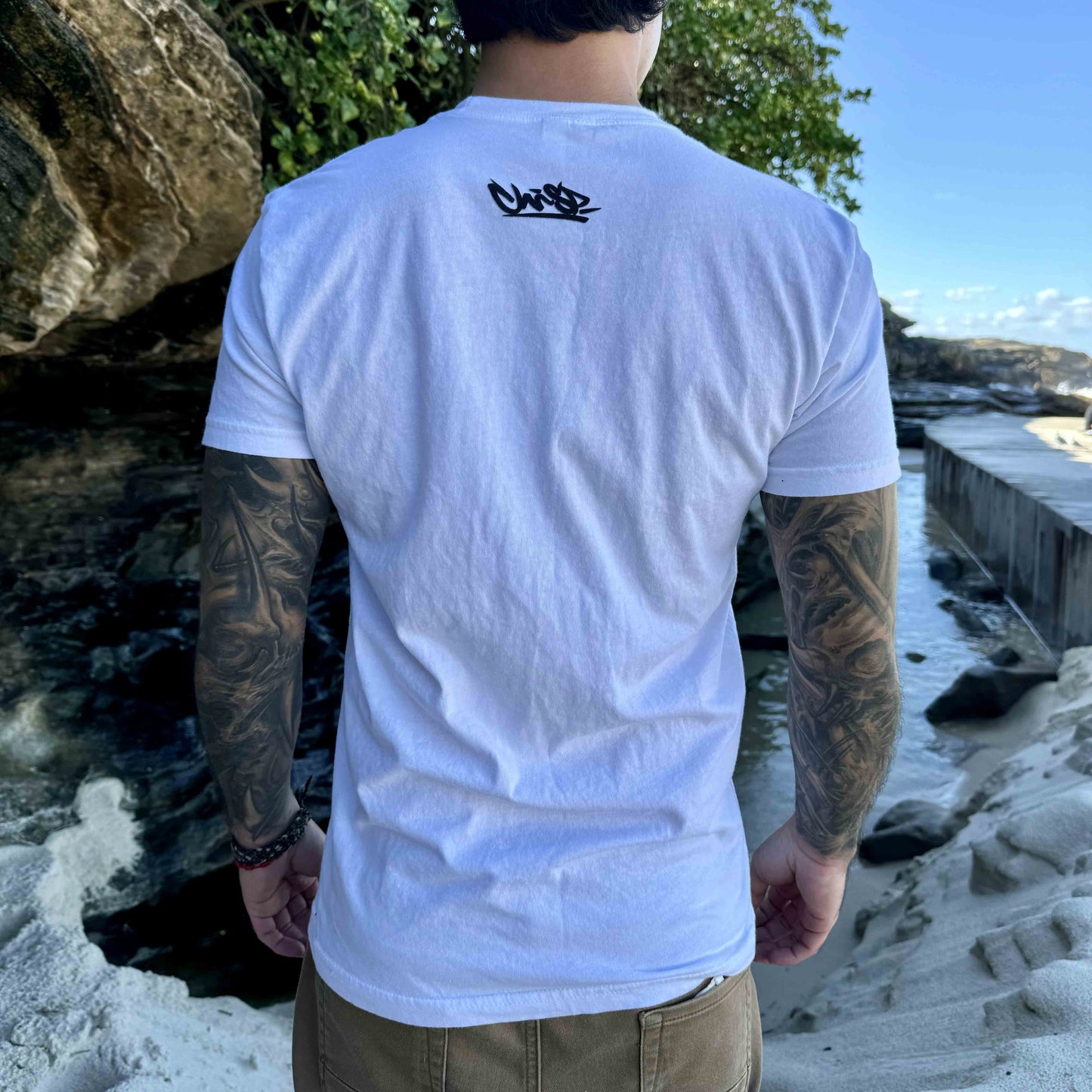 Chris Parra Art | Bold Artistic Graphic Tees | Exclusive Designs, All Sizes (White)