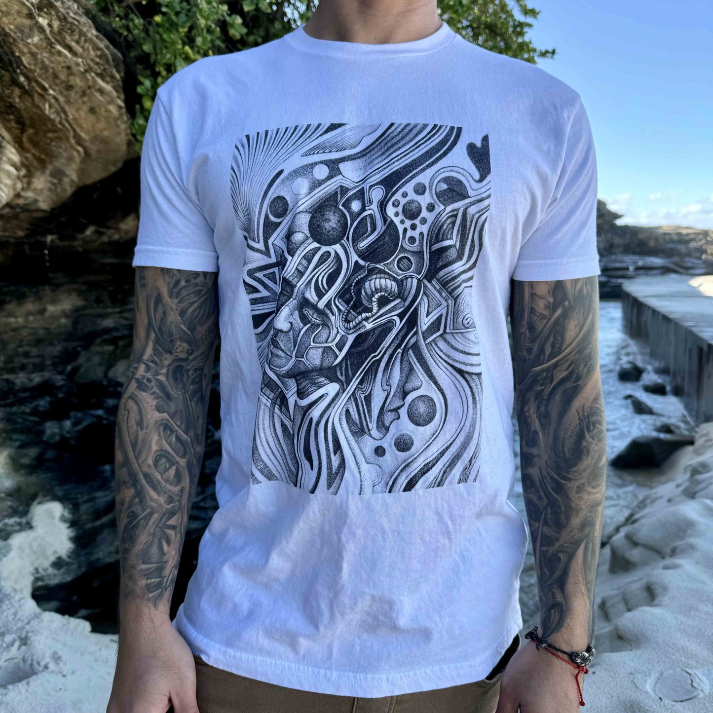 Chris Parra Art | Bold Artistic Graphic Tees | Exclusive Designs, All Sizes (White)