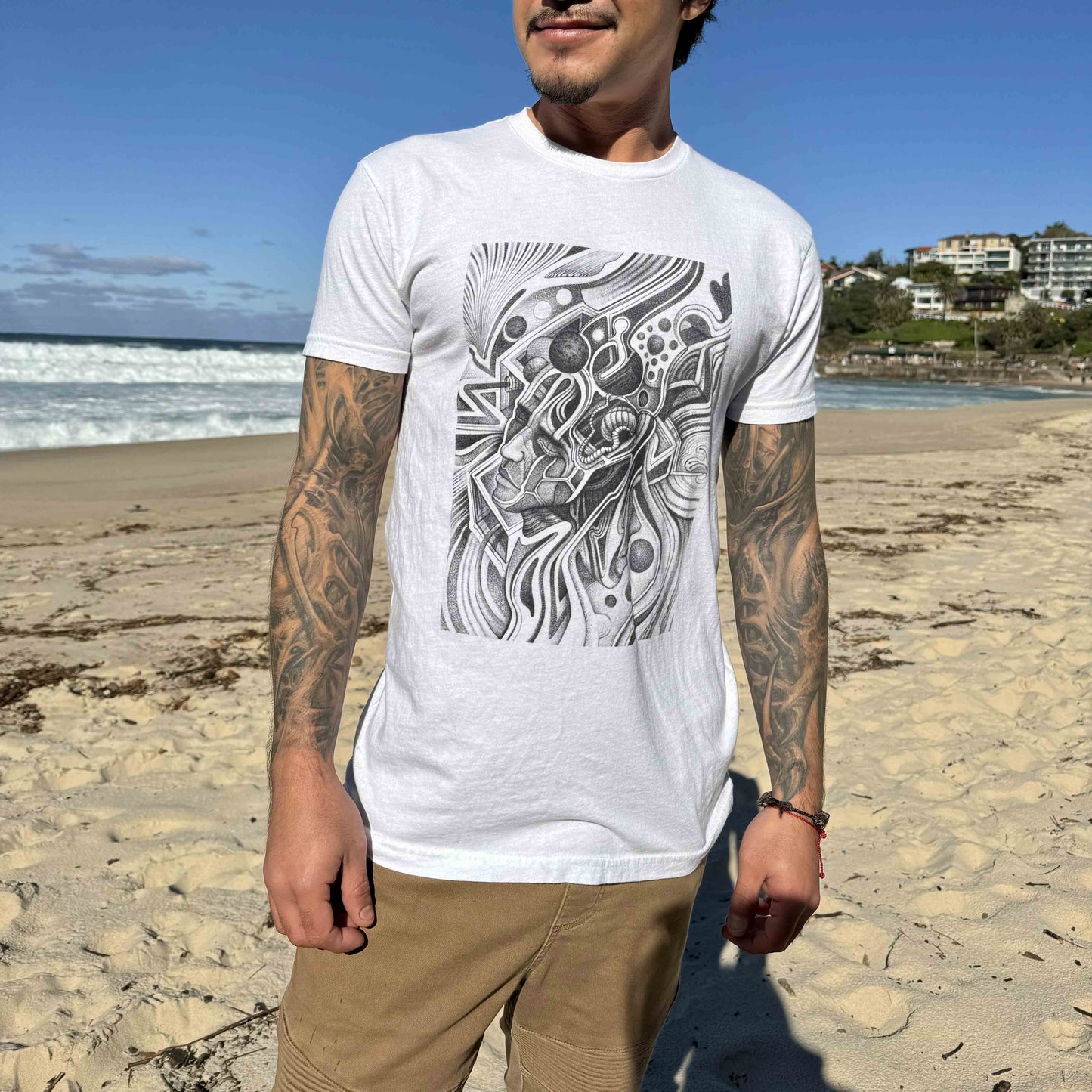 Chris Parra Art | Bold Artistic Graphic Tees | Exclusive Designs, All Sizes (White)