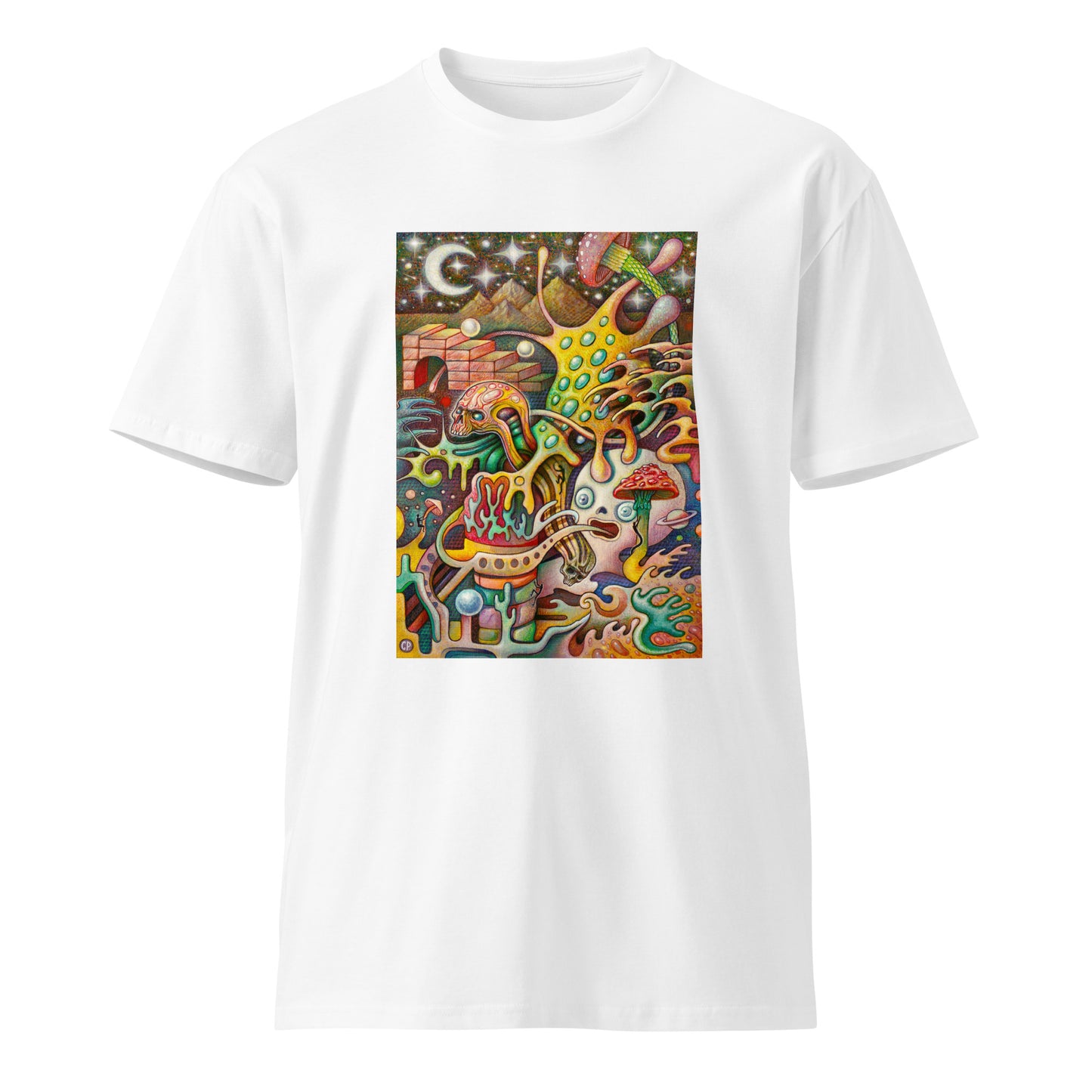 Chris Parra Art | Vibrant Original Graphic T-Shirts | Express Your Style (White)