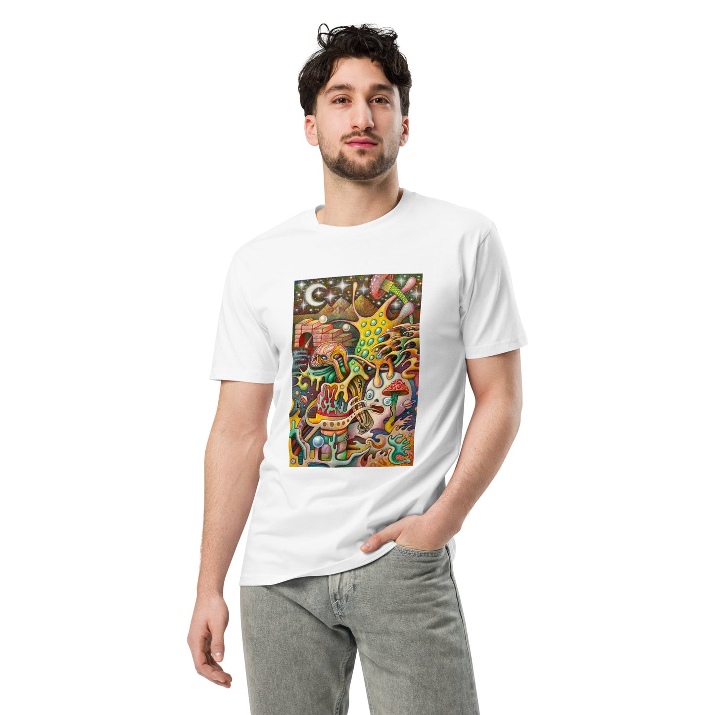 Chris Parra Art | Vibrant Original Graphic T-Shirts | Express Your Style (White)