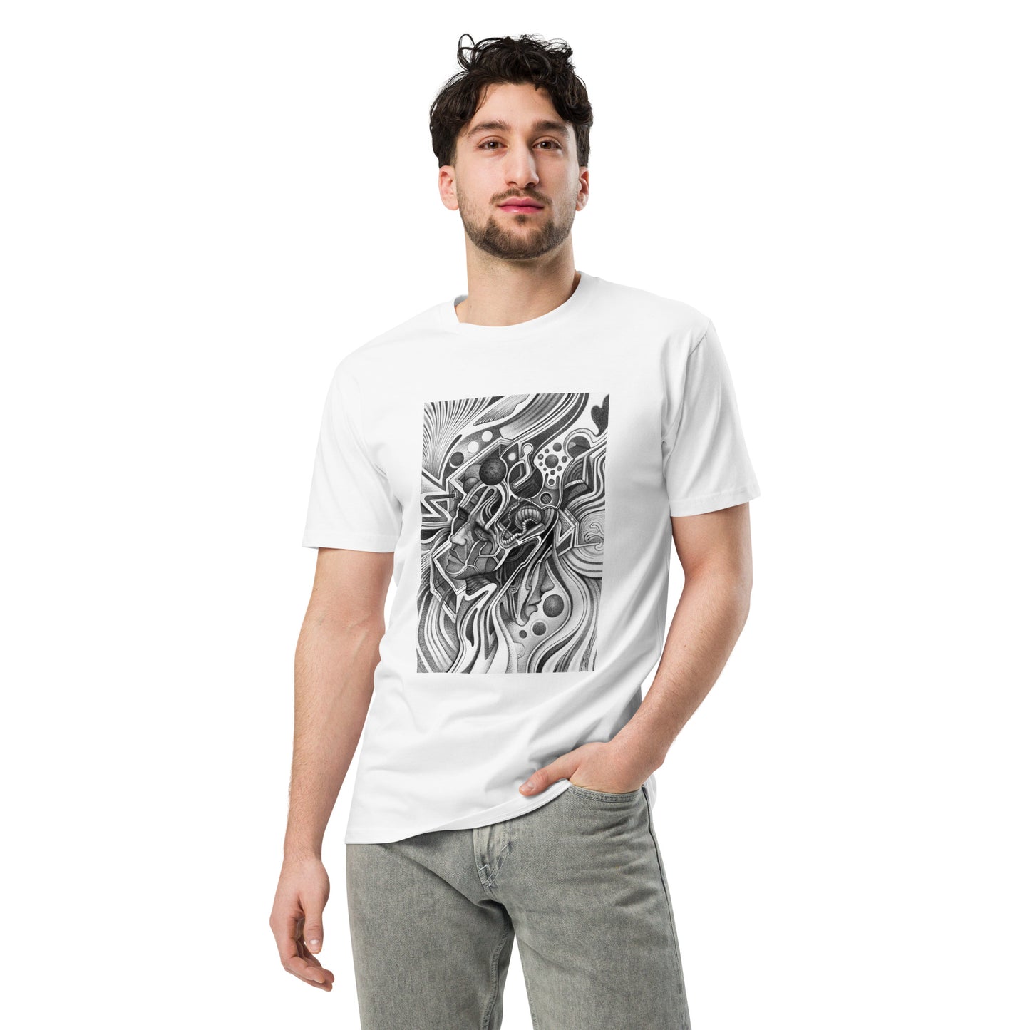 Chris Parra Art | Bold Artistic Graphic Tees | Exclusive Designs, All Sizes (White)