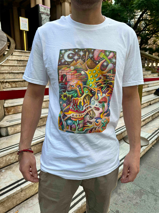 Chris Parra Art | Vibrant Original Graphic T-Shirts | Express Your Style (White)